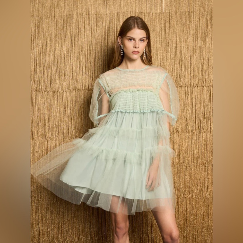NWT Dream Sister Jane Sea Foam Green Tulle Dress